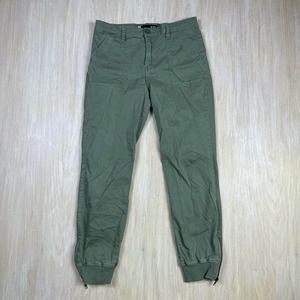 Kut from the Kloth Green Chris High Rise Zip Ankle Casual Jogger Pants 8